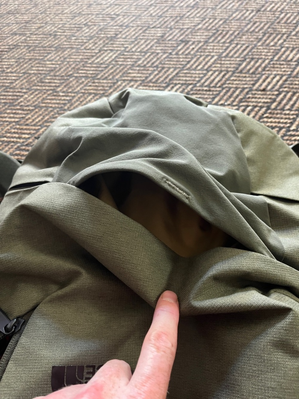 The North Face Olive Backpack with Front Pocket - Picture 7 of 7